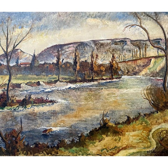 Walter Schneider, Salève Mountain, Oil on Canvas For Sale - Image 5 of 13