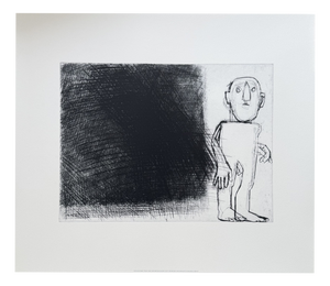 Petrus de Man, Nude Fear, 2015, Copper Engraving