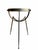 Art Deco Attributed Barbara Barry for Baker Furniture Modern Iron Side Table For Sale - Image 3 of 5