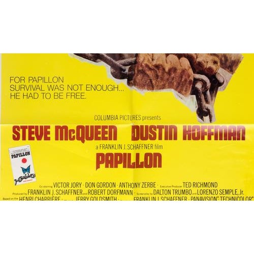 Vintage Papillon Movie Poster, 1973 For Sale - Image 4 of 6