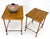 Fine Baker c1970s Marquetry Top Pair of Nesting Side End Tables MINT For Sale - Image 14 of 16