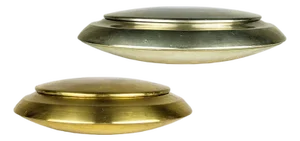 Italian Nickel-Plating and Brass Solaria Boxes by Nella Longari, 1970s, Set of 2