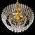 Metal Mid 20th Century Italian Mid-Century Modern Three Tiered Clear Lucite Waterfall Chandeliers - A Pair For Sale - Image 7 of 8