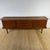 Vintage Teak Sideboard with Rounded Edges and Retracting Doors For Sale - Image 3 of 14