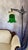 Vintage Art Deco Floor Lamp With Green Glass Tulip Shade For Sale - Image 11 of 15