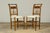Wood Set of 10 Late 19th Century French Provincial Walnut Dining Chairs in Green Ticking Stripe For Sale - Image 7 of 18
