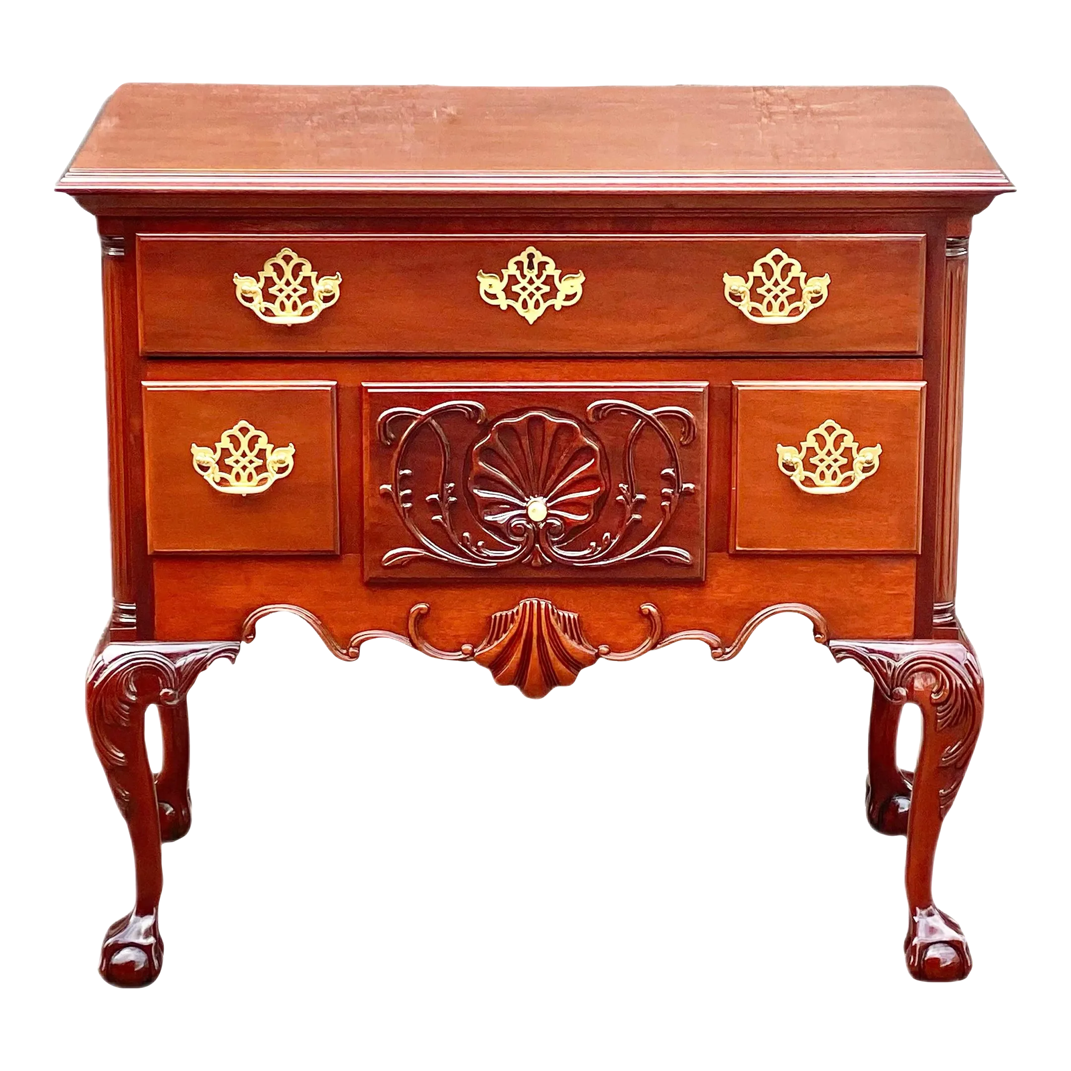 red campaign dresser How To Style A Red Lacquer Campaign Dresser