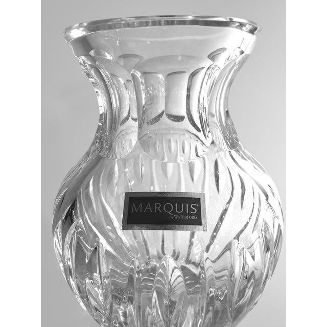 Modern Waterford Marquis Sheridan Small 6”Lead Crystal Vase For Sale - Image 3 of 6