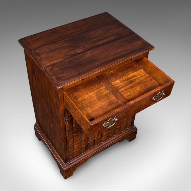 Vintage Bachelor's Writing Cabinet, English, Library Cupboard, Regency Revival For Sale - Image 9 of 12