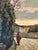 1960s Gino Romiti, Rural Landscape, 1960s, Oil Painting on Panel For Sale - Image 5 of 7