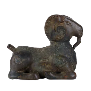 Early 20th Century Chinese Archaic Style Bronze Ram