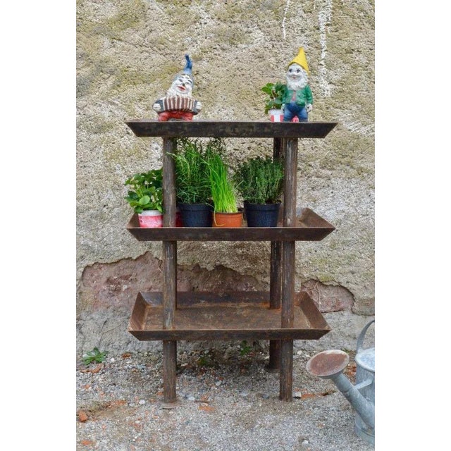 Vintage Industrial Work Table, 1940s For Sale - Image 4 of 10