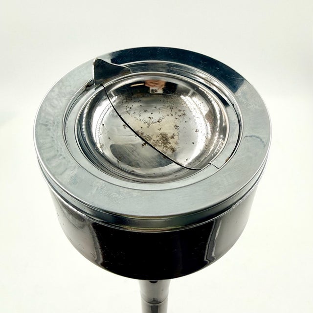 Italian Space Age Floor Ashtray in Chocolate Brown Plastic from Caimi, 1970s For Sale - Image 10 of 13