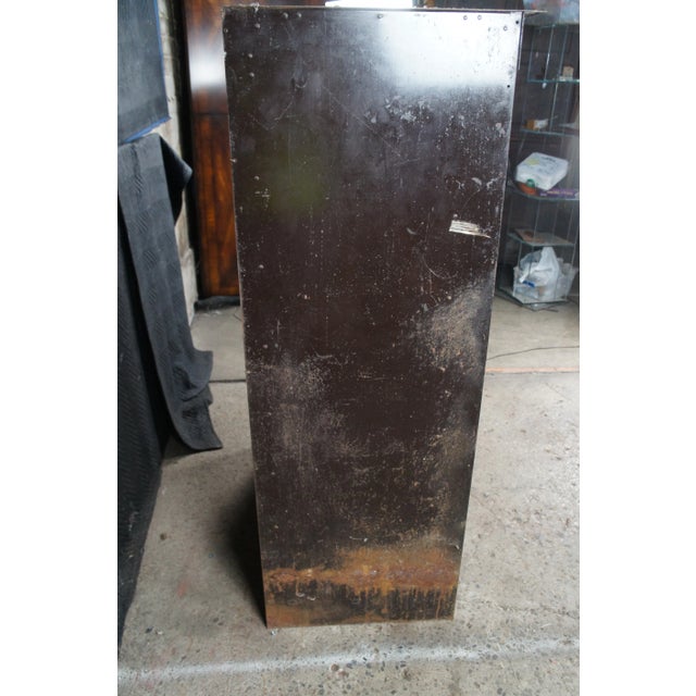Antique NCR National Cash Register Industrial Iron Steel Patent File Cabinet For Sale - Image 11 of 12