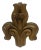 Antique 1900s Wood Carved Fleur De Lis For Sale - Image 4 of 4