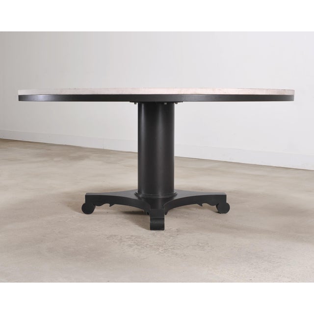 2000 - 2009 McKinnon and Harris Albemarle Limestone Garden Dining Table 63" For Sale - Image 5 of 18