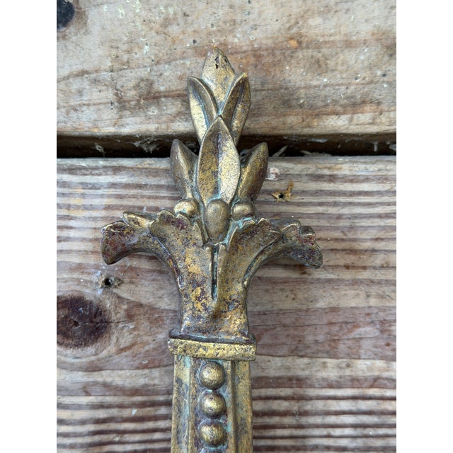 Mid 20th Century Pair Regency Vintage Gilt Acanthus Leaf Wall Brackets / Plate or Picture Mounts For Sale - Image 5 of 12