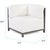 2020s Axis Corner Chair Atlantis White Titanium Frame For Sale - Image 5 of 6