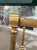 Neotransitional Gothic Brass End Table For Sale - Image 11 of 13