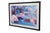 A framed signed print of the oil pastel painting “Fantasy Flamingos” by Cindia Carlson of Lincoln, Nebraska. The scene...