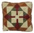 Vintage Patchwork Cushion with Diamond Pattern in Faux Leather, 1960s For Sale