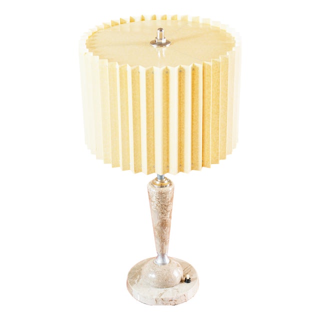 Art Deco Onyx Table Lamp, Czechoslovakia, 1930s For Sale