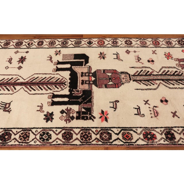Nazmiyal Collection Vintage Persian Baluch Runner Rug For Sale - Image 4 of 7