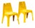 1960s Marbon Cycolac Yellow Molded Plastic Chairs For Sale