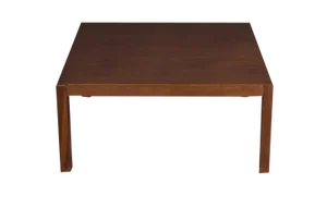 Vintage Square Walnut-Stained Coffee Table