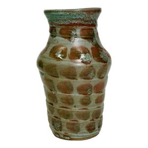 Mid 20th Century Handcrafted Spotted Ceramic Vase