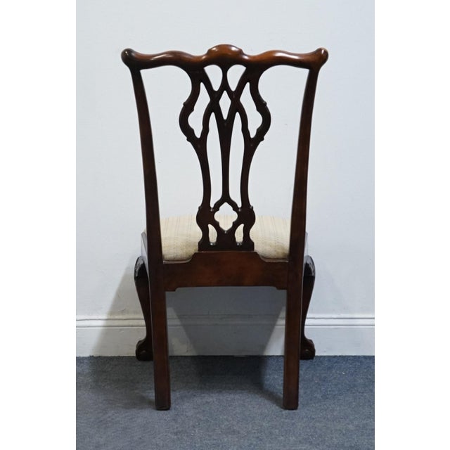 Century Furniture Solid Mahogany Traditional Chippendale Style Ball & Claw Dining Side Chair 400-581 For Sale In Kansas City - Image 6 of 10