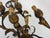 Metal Vintage Italian Foliage Flower Wall Lights in Gold Metal, 1950s For Sale - Image 7 of 10