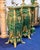Bring dramatic European elegance into your home with this stunning French Rococo style bombe pedestal. Featuring a...