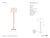 AERIN by Visual Comfort Signature Shae 65" Sculpted Floor Lamp in Gilded Iron with Linen Shade Designer: AERIN Height:...