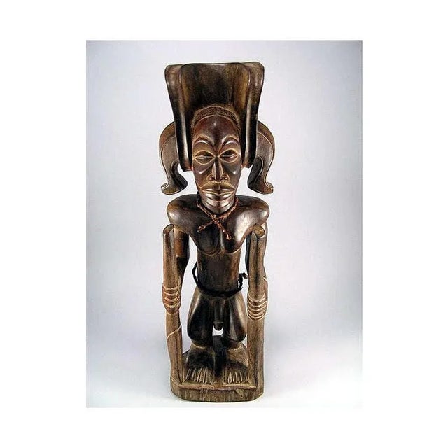 The Figure represents the hero Chibinda Ilunga, royal ancestor of the Chokwe people. According to legend, llunga, the son...