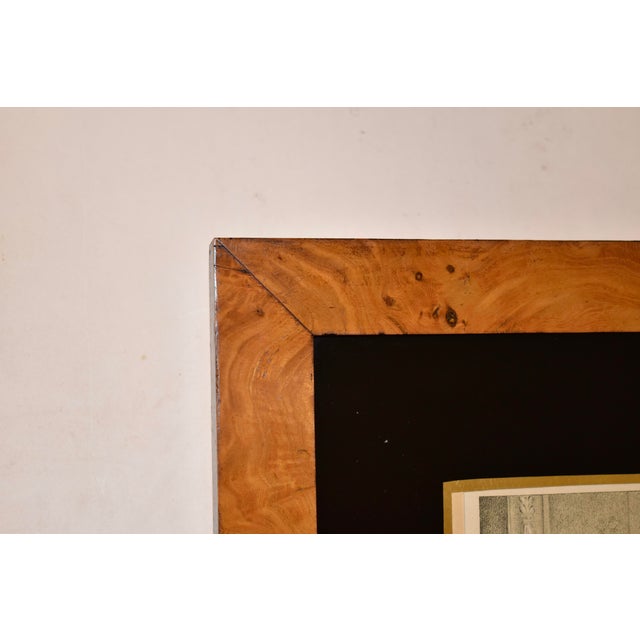 American 19th Century Burl Framed Lithograph of John Tyler For Sale - Image 3 of 7
