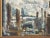 Original Signed Industrial Cityscape Painting on Board C1976 For Sale In West Palm - Image 6 of 12