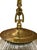 Vintage Holophane Large Polished Brass Dome Pendant Light Fixture 41” For Sale In Pittsburgh - Image 6 of 8