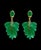 14 Carat Colombian Emerald Briolettes Hanging Drop Earrings 18 Karat Gold For Sale In New York - Image 6 of 8