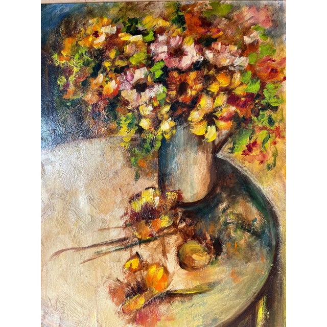 Large Hilda Rindom (Cuban, 1930-2004) Oil Painting on Canvas For Sale - Image 10 of 13