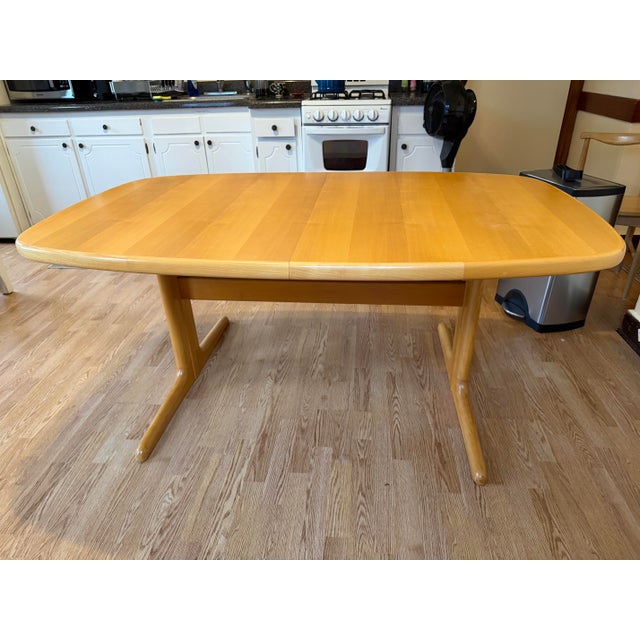 Mid-Century Modern Skovby Danish Modern Sculpted Extension Dining Table For Sale - Image 3 of 5