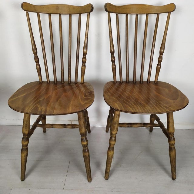 Vintage Baumann Tacoma Chairs and Stools, 1970s, Set of 6 For Sale - Image 3 of 16