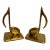 Pair Solid Brass Musical Notes Bookends For Sale