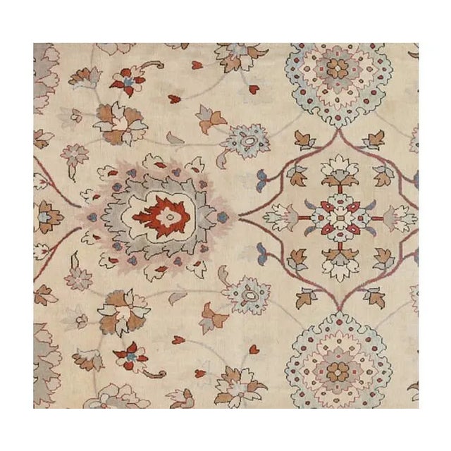 1970s Old Persian Sultanabad Area Rug 16’8″ X 25’5″ For Sale - Image 5 of 12