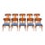 Teak Klismos Patio Dining Chairs. - Set of 10 For Sale