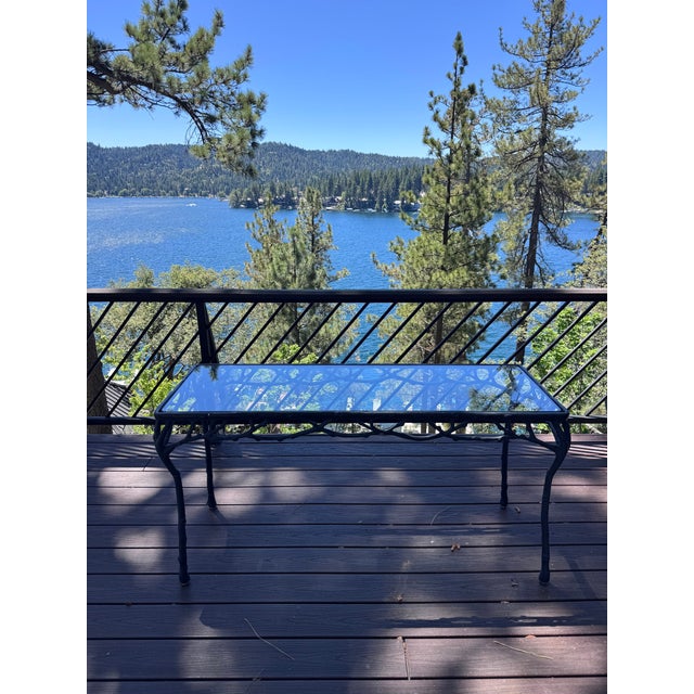 Vintage Veneman of California Twig and Branch Glass Top Console Table, Attributed For Sale - Image 4 of 11