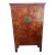 Antique Chinese Red Lacquer Wedding Cabinet With Gilt "Hundred Boys" Motif For Sale