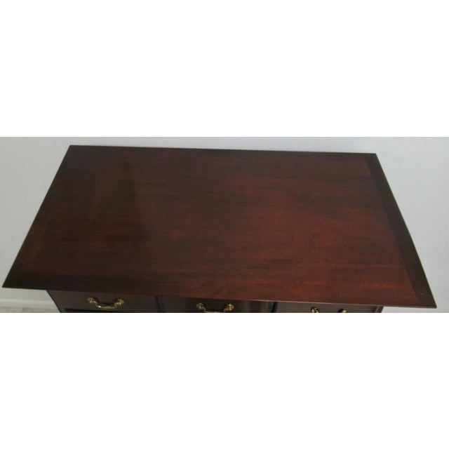 1980s Kindel Winterthur Solid Mahogany Chippendale Dresser Chest Of Drawers For Sale - Image 10 of 12