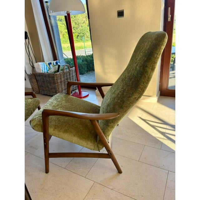 Set of Scandinavian Lounge Chair and Ottoman by Alf Svensson, 1960s For Sale - Image 9 of 12