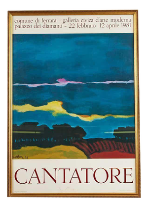 Vintage Cantatore Poster, Ferrara Gallery, 1981